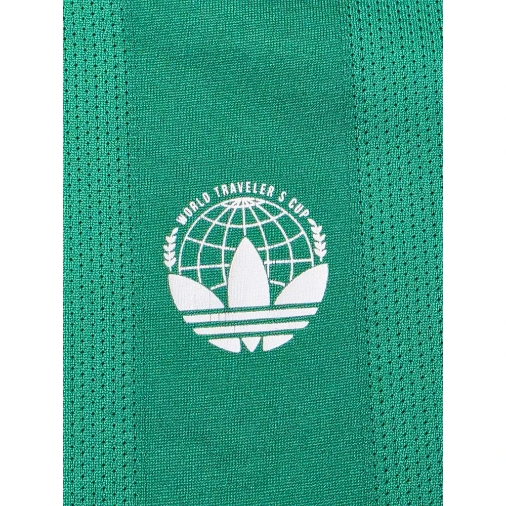 Adidas x Oyster Holdings Polo Shirt Mens XL Green 3-Stripes Performance Collared